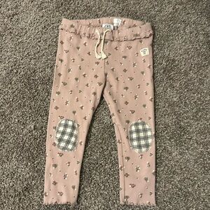 Zara girls Cotton floral leggins